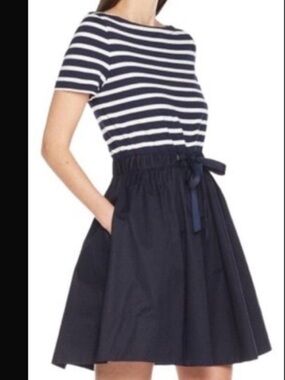 Kate Spade Broome Street Stripe Knit Mixed Media Dress Size Small
Nautical